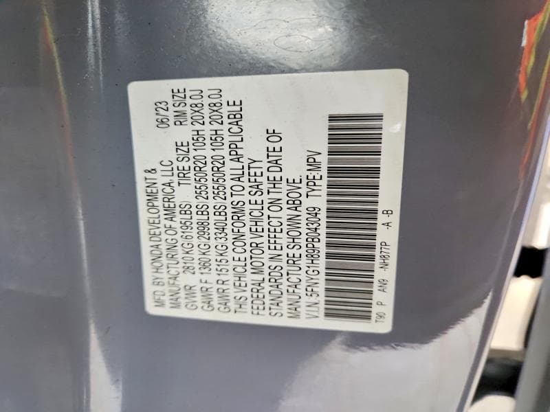 2023 HONDA PILOT ELITE 14