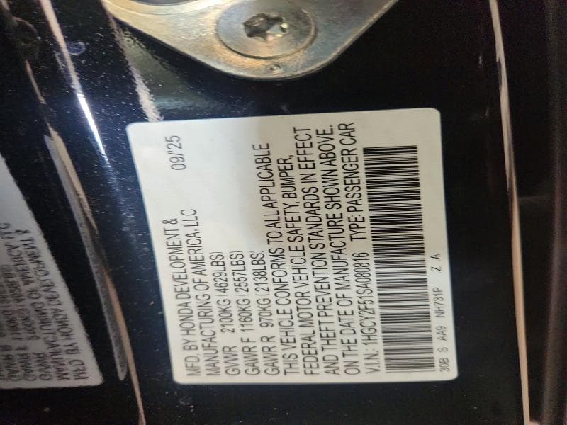 2025 HONDA ACCORD HYBRID SPORT 12