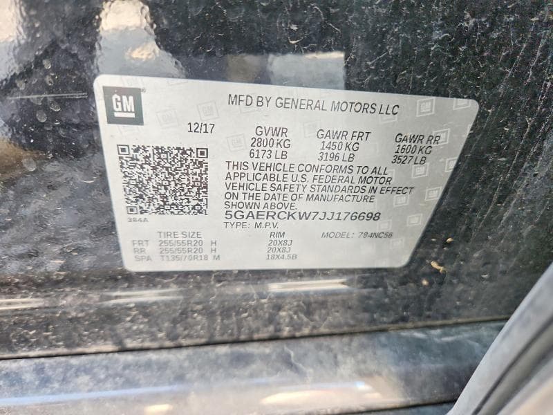 2018 BUICK ENCLAVE PREMIUM PREMIUM 14