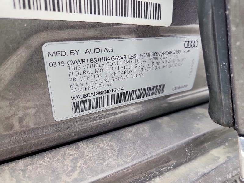 2019 AUDI A8 L 12