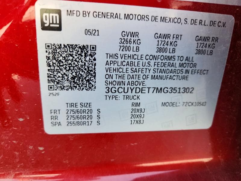 2021 CHEVROLET SILVERADO K1500 LT K1500 LT 12