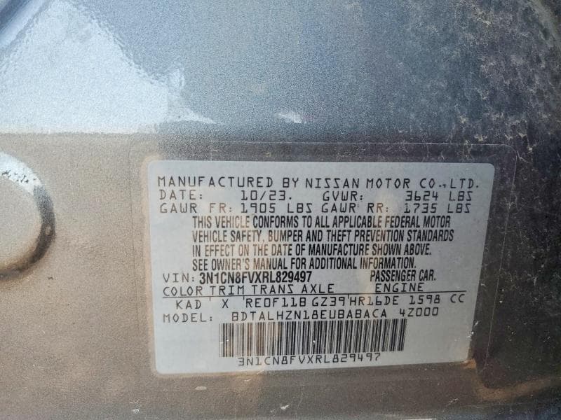 2024 NISSAN VERSA SR 13