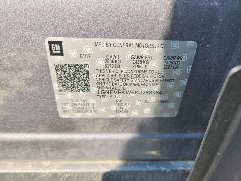 2019 CHEVROLET TRAVERSE LS LS 14
