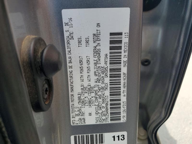 2017 TOYOTA TACOMA SR V6 12