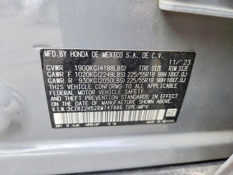 2024 HONDA HR-V SPORT 13