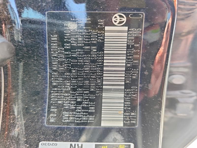 2023 TOYOTA COROLLA SE 12