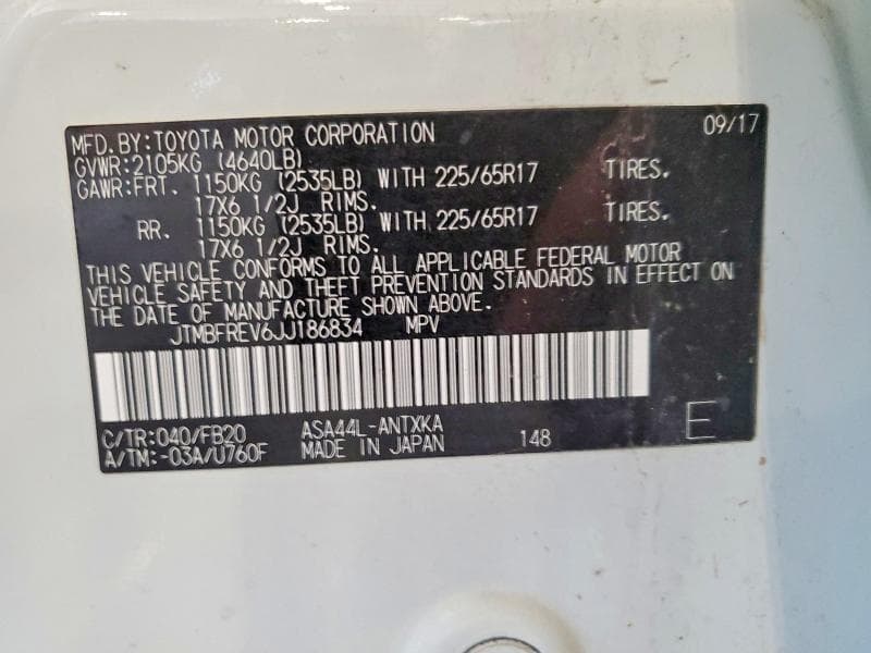 2018 TOYOTA RAV4 LE LE 14