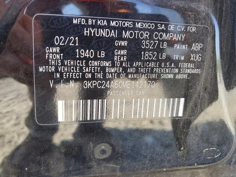 2021 HYUNDAI ACCENT SE 12
