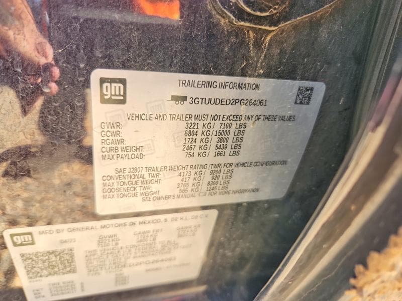 2023 GMC SIERRA K1500 SLT K1500 SLT 12