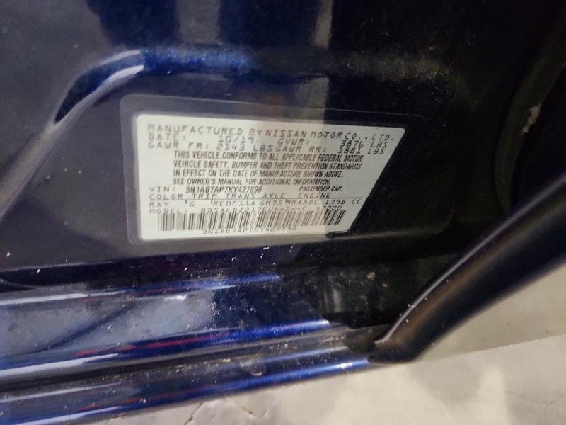 2019 NISSAN SENTRA SV 12