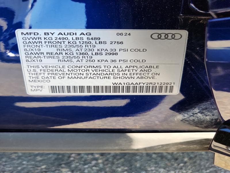 2024 AUDI Q5 PREMIUM 45 13