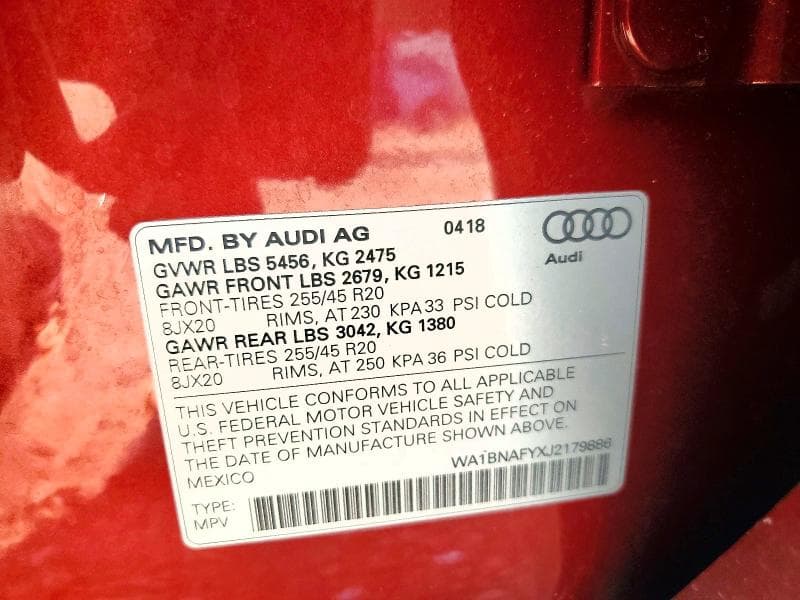 2018 AUDI Q5 PREMIUM PLUS 12