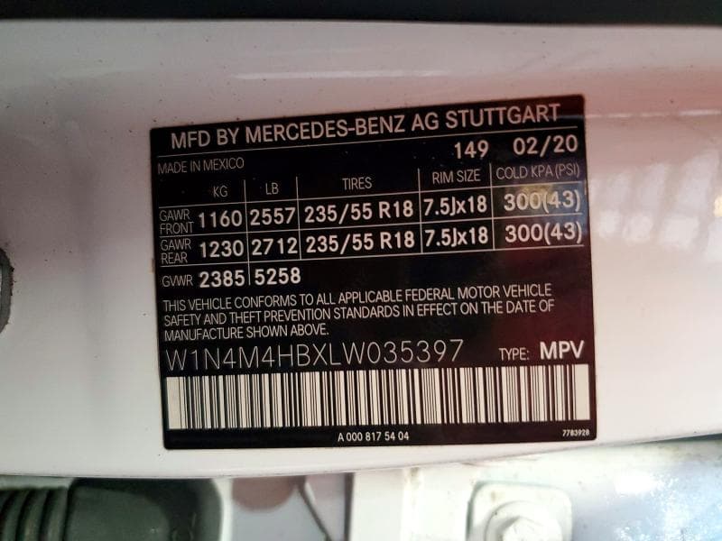 2020 MERCEDES-BENZ GLB 250 4MATIC 13