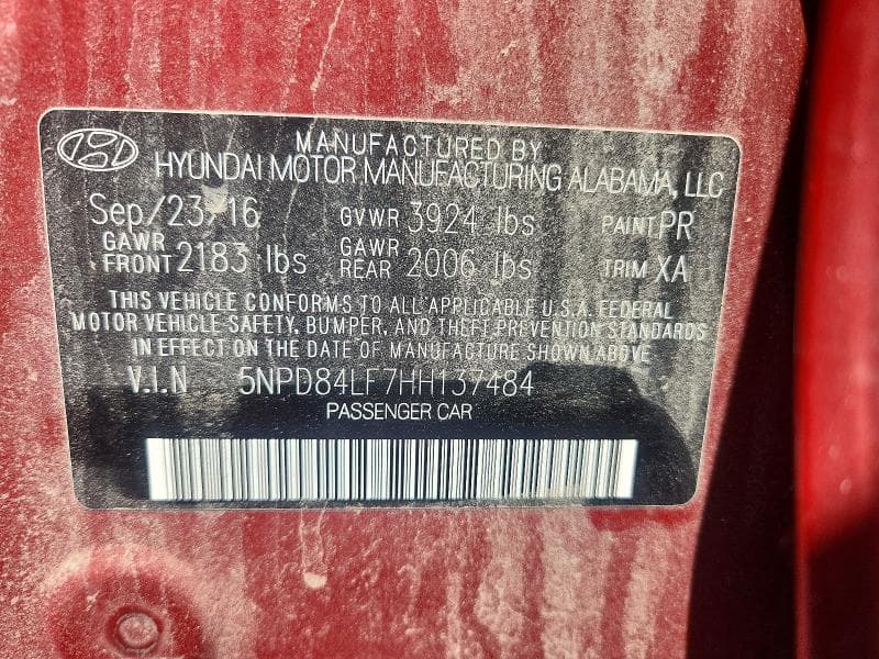 2017 HYUNDAI ELANTRA VALUE EDITION VALUE EDITION 12