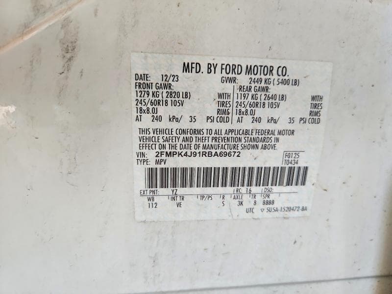 2024 FORD EDGE SEL SEL 13