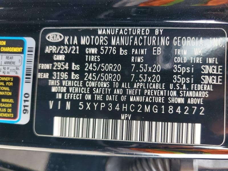 2021 KIA TELLURIDE EX EX 13