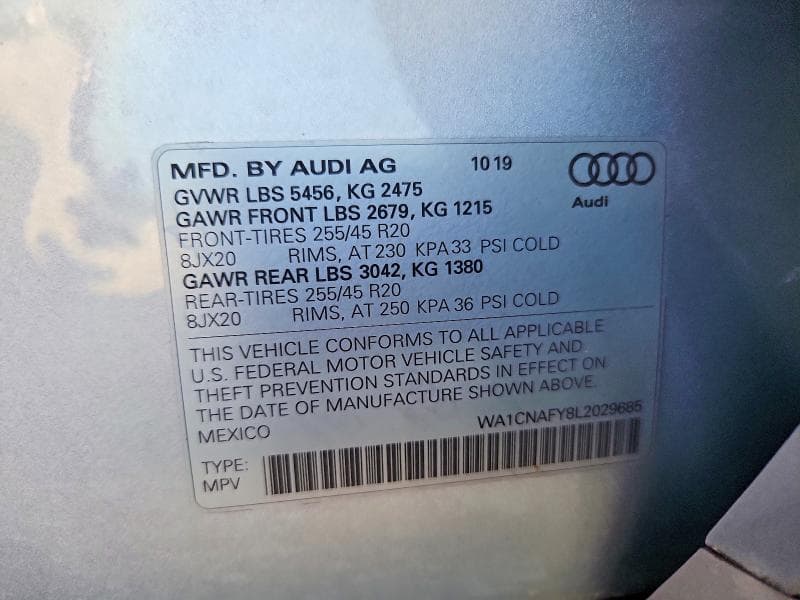 2020 AUDI Q5 PRESTIGE 14