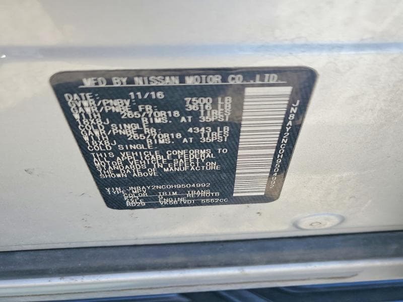 2017 NISSAN ARMADA SV SV 13