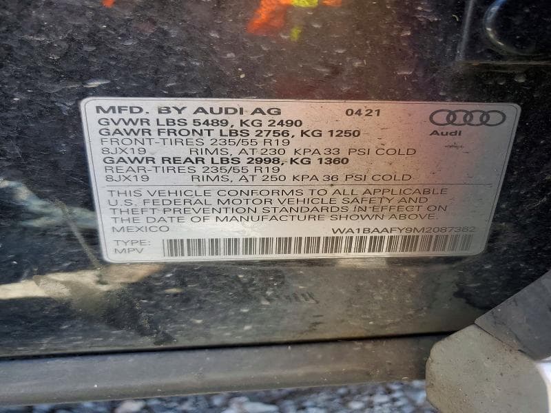 2021 AUDI Q5 PREMIUM PLUS 13