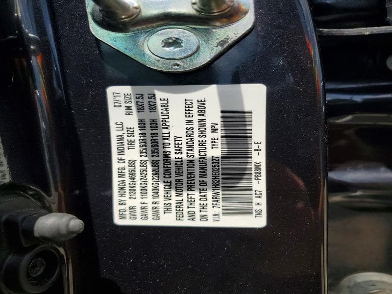 2017 HONDA CR-V EXL EXL 13
