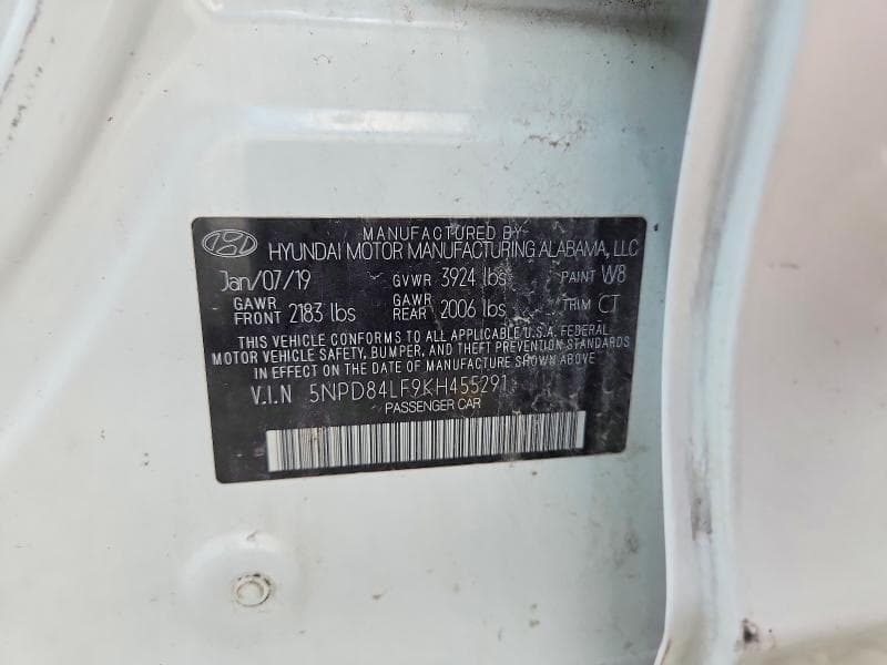 2019 HYUNDAI ELANTRA SEL SEL 12