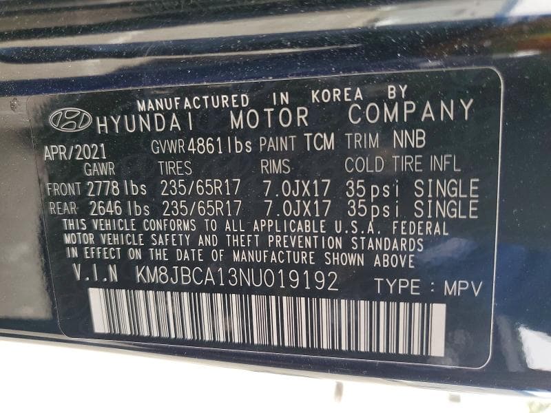 2022 HYUNDAI TUCSON BLUE 13