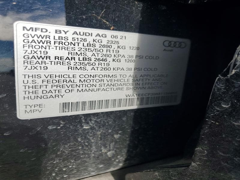 2021 AUDI Q3 PREMIUM PLUS S LINE 45 13