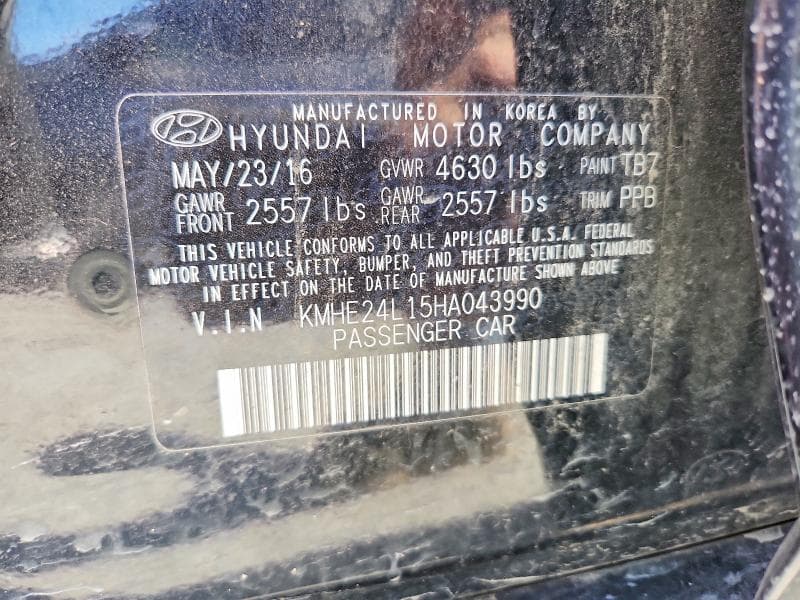 2017 HYUNDAI SONATA HYBRID SE SE 12