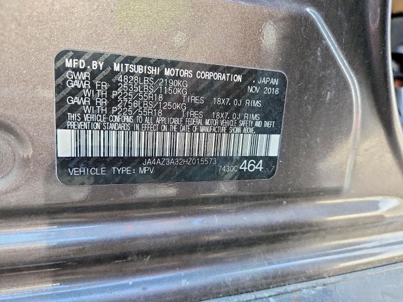 2017 MITSUBISHI OUTLANDER SE 13