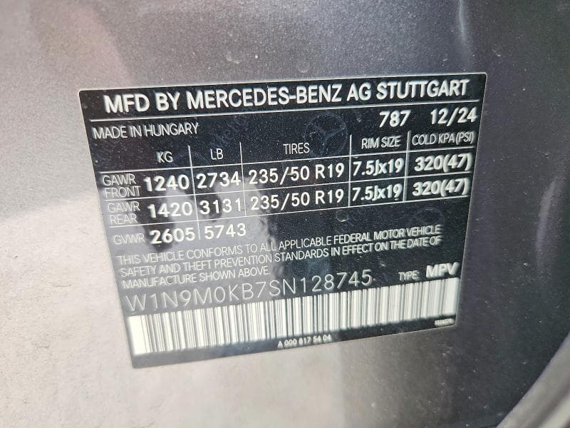 2025 MERCEDES-BENZ EQB 300 4MATIC 12