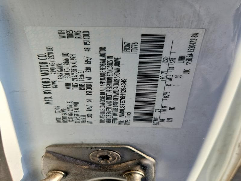 2017 FORD TRANSIT CONNECT XL 12