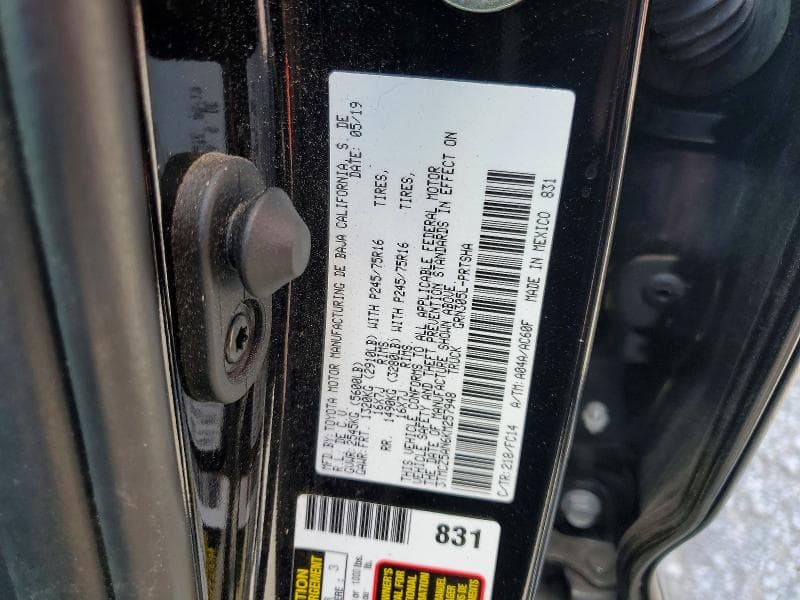 2019 TOYOTA TACOMA SR5 V6 12