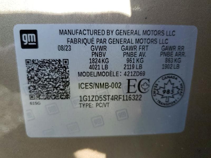 2024 CHEVROLET MALIBU LT LT 13