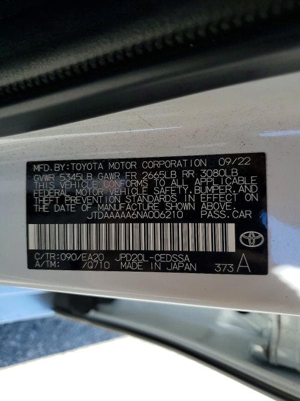 2022 TOYOTA MIRAI XLE XLE 12