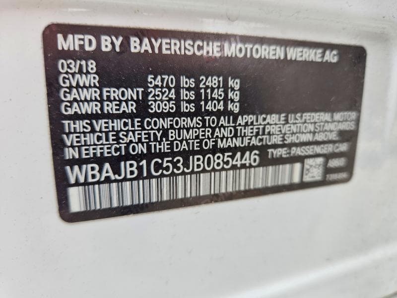2018 BMW 530XE 13
