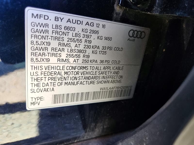 2017 AUDI Q7 PREMIUM PLUS 14