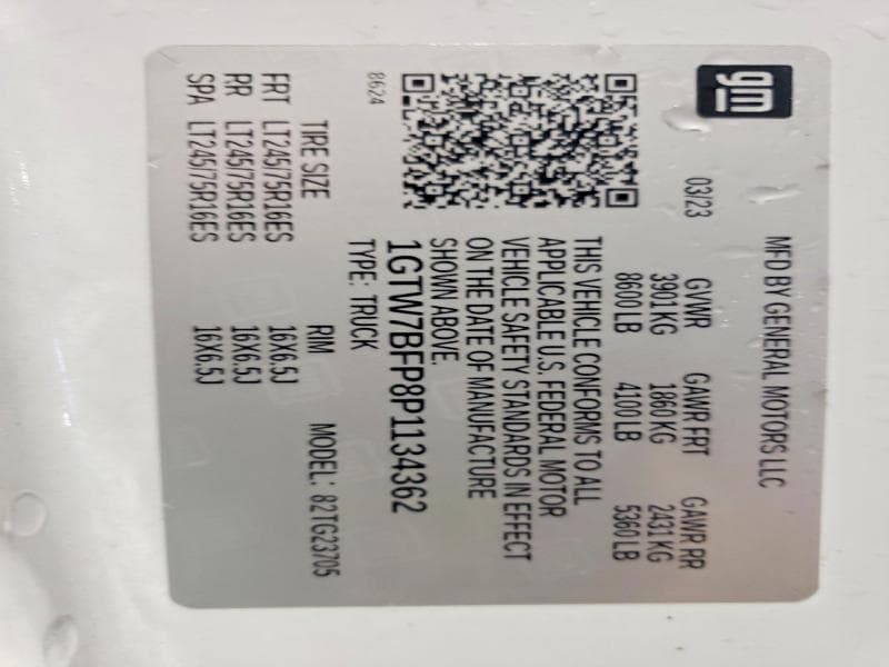 2023 GMC SAVANA G2500 CARGO G2500 14