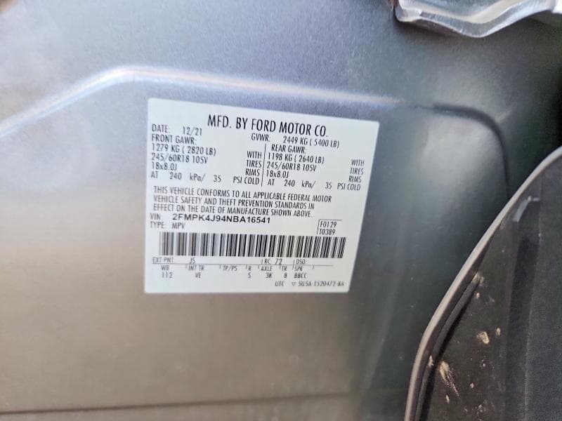 2022 FORD EDGE SEL 12