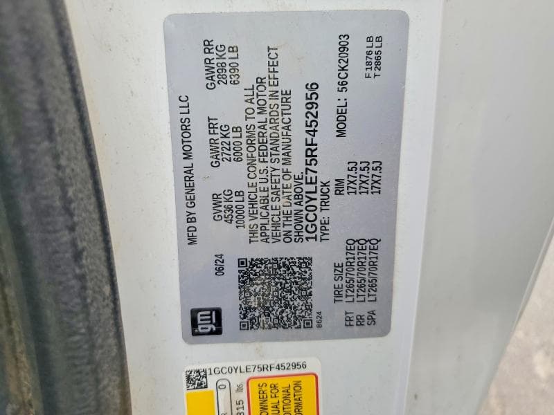 2024 CHEVROLET SILVERADO K2500 HEAVY DUTY K2500 HEAVY DUTY 12