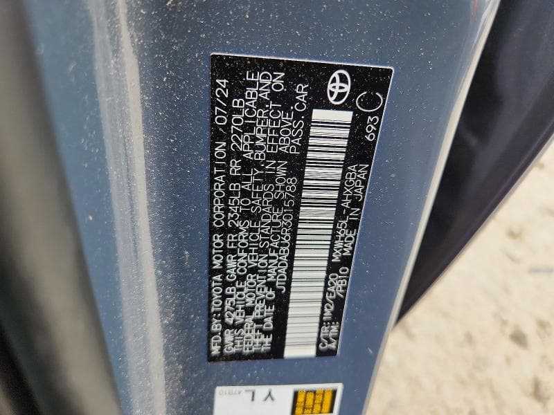 2024 TOYOTA PRIUS XLE 12
