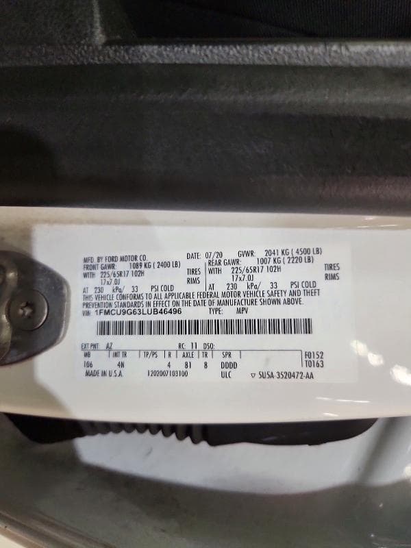 2020 FORD ESCAPE SE SE 14