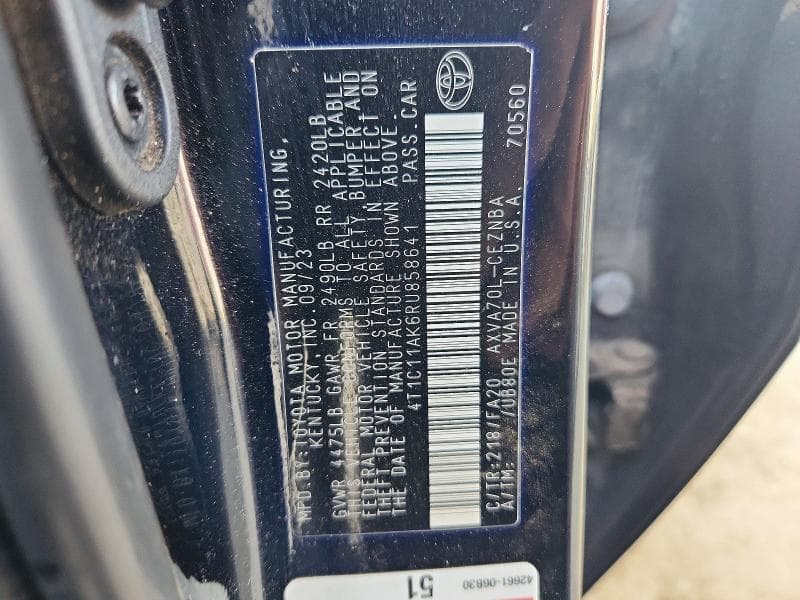 2024 TOYOTA CAMRY LE LE 13