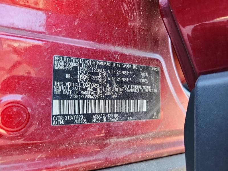 2022 TOYOTA RAV4 LE 13