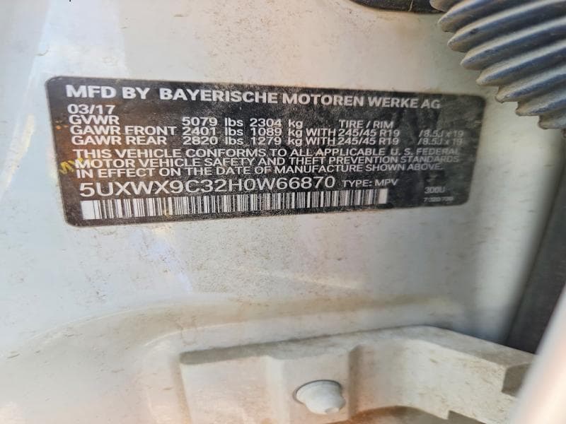 2017 BMW X3 XDRIVE28I 13
