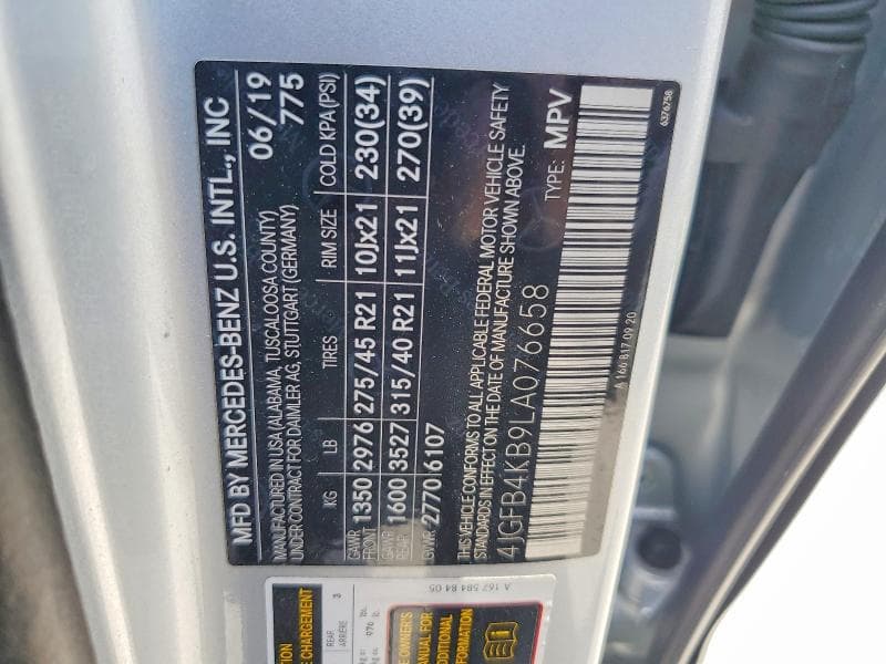 2020 MERCEDES-BENZ GLE 350 4MATIC 350 4MATIC 13