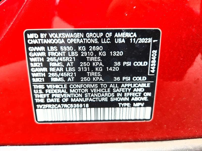 2024 VOLKSWAGEN ATLAS SEL PREMIUM R-LINE 13