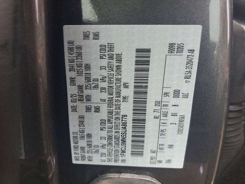 2025 FORD ESCAPE ST LINE ST LINE 13