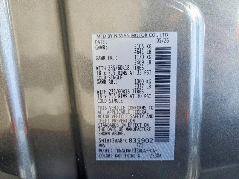 2026 NISSAN ROGUE SV 13