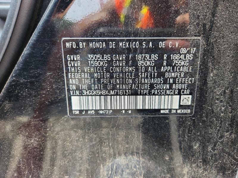 2018 HONDA FIT EX 12