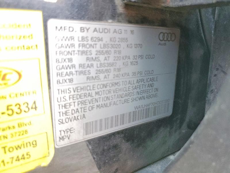 2017 AUDI Q7 PREMIUM PLUS 14